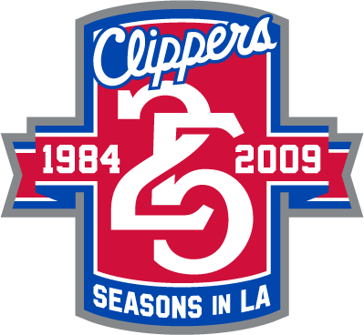 Los Angeles Clippers 2008 Anniversary Logo iron on transfers for clothing